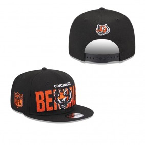 Men's Cincinnati Bengals Black 2023 NFL Draft 9FIFTY Snapback Adjustable Hat