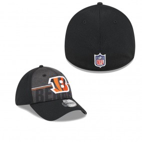 Men's Cincinnati Bengals Black 2023 NFL Training Camp 39THIRTY Flex Fit Hat