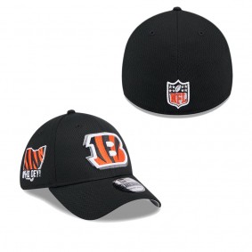 Men's Cincinnati Bengals Black 2024 NFL Draft 39THIRTY Flex Hat