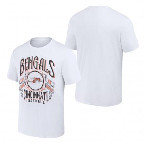 Men's Cincinnati Bengals NFL x Darius Rucker Collection by Fanatics White Vintage Football T-Shirt
