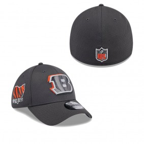 Men's Cincinnati Bengals Graphite 2024 NFL Draft 39THIRTY Flex Hat