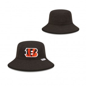 Men's Cincinnati Bengals Heather Black Bucket Hat