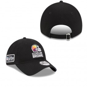 Men's Cleveland Browns Black 2023 NFL Crucial Catch 9TWENTY Adjustable Hat