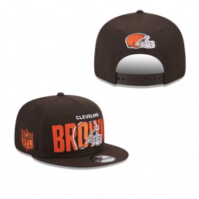 Men's Cleveland Browns Brown 2023 NFL Draft 9FIFTY Snapback Adjustable Hat