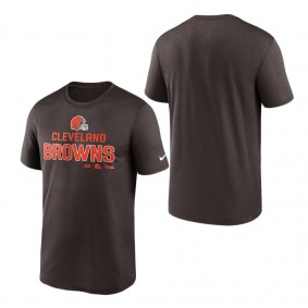 Men's Cleveland Browns Nike Brown Legend Community Performance T-Shirt