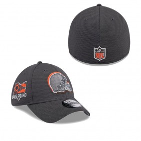 Men's Cleveland Browns Graphite 2024 NFL Draft 39THIRTY Flex Hat