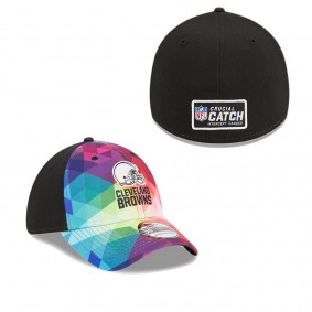 Men's Cleveland Browns Pink 2023 NFL Crucial Catch 39THIRTY Flex Hat