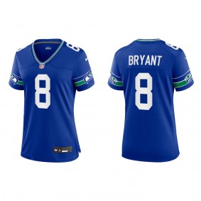 Coby Bryant Women Seattle Seahawks Royal Throwback Game Jersey