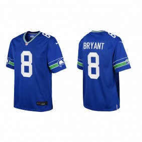 Coby Bryant Youth Seattle Seahawks Royal Throwback Game Jersey