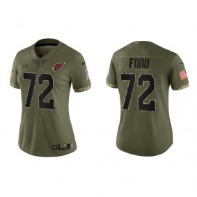 Cody Ford Women's Arizona Cardinals Olive 2022 Salute To Service Limited Jersey