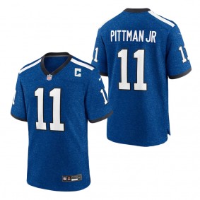 Men's Indianapolis Colts Michael Pittman Jr. Royal Indiana Nights Alternate Game Jersey