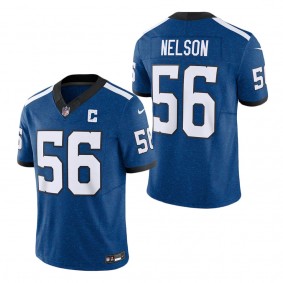 Men's Indianapolis Colts Quenton Nelson Royal Indiana Nights Alternate Vapor F.U.S.E. Limited Jersey