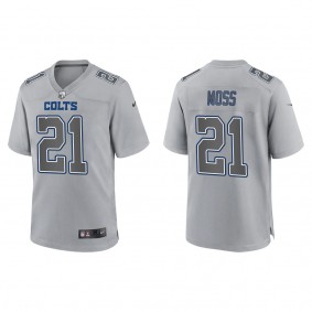 Men's Indianapolis Colts Zack Moss Gray Atmosphere Fashion Game Jersey