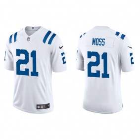 Men's Indianapolis Colts Zack Moss White Vapor Limited Jersey