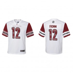 Youth Washington Commanders Jake Fromm White Game Jersey