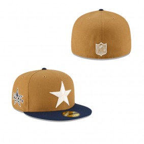 Dallas Cowboys Ivory Wheat 59FIFTY Fitted Hat