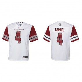Youth Washington Commanders Curtis Samuel White Game Jersey