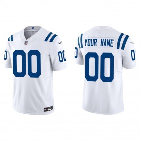 Men's Indianapolis Colts Custom White Vapor F.U.S.E. Limited Jersey