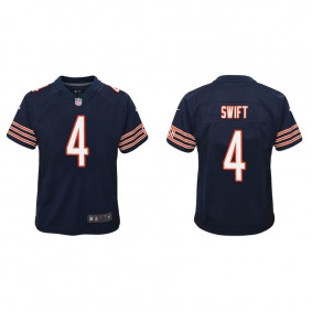 Youth Chicago Bears D'Andre Swift Navy Game Jersey