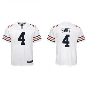 Youth Chicago Bears D'Andre Swift White Classic Game Jersey