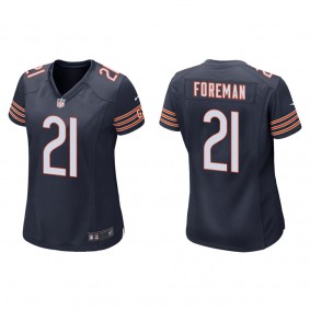 Women's Chicago Bears D'Onta Foreman Navy Game Jersey