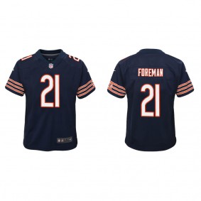 Youth Chicago Bears D'Onta Foreman Navy Game Jersey