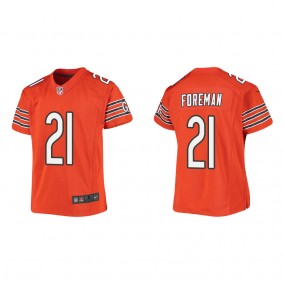 Youth Chicago Bears D'Onta Foreman Orange Game Jersey