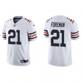Men's Chicago Bears D'Onta Foreman White Classic Limited Jersey