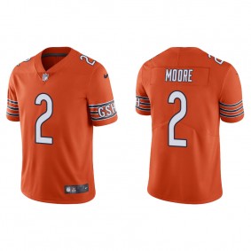 Men's Chicago Bears D.J. Moore Orange Vapor Limited Jersey