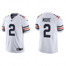 Men's Chicago Bears D.J. Moore White Classic Limited Jersey
