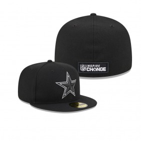 Men's Dallas Cowboys Black 2023 Inspire Change 59FIFTY Fitted Hat