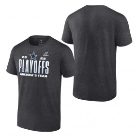Men's Dallas Cowboys Charcoal 2022 NFL Playoffs Our Time T-Shirt
