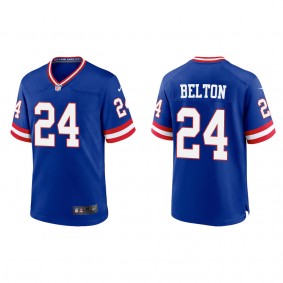 Men's New York Giants Dane Belton Royal Classic Game Jersey