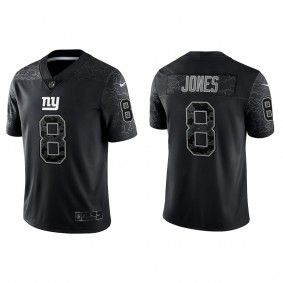 Daniel Jones New York Giants Black Reflective Limited Jersey
