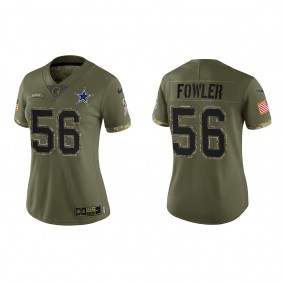 Dante Fowler Jr. Women's Dallas Cowboys Olive 2022 Salute To Service Limited Jersey