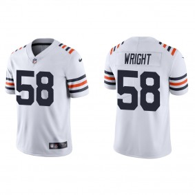 Men's Chicago Bears Darnell Wright White 2023 NFL Draft Classic Limited Jersey