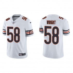 Men's Chicago Bears Darnell Wright White 2023 NFL Draft Vapor Limited Jersey
