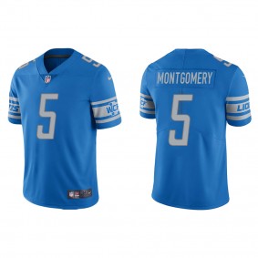 Men's David Montgomery Detroit Lions Light Blue Vapor Limited Jersey