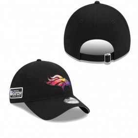 Men's Denver Broncos Black 2023 NFL Crucial Catch 9TWENTY Adjustable Hat
