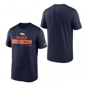 Men's Denver Broncos Nike Navy Legend Community Performance T-Shirt