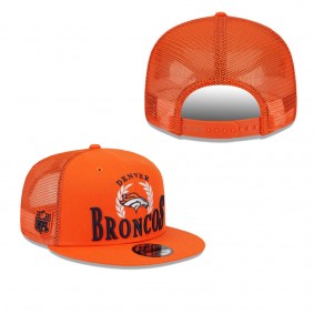 Men's Denver Broncos Orange Collegiate Trucker 9FIFTY Snapback Hat