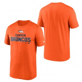 Men's Denver Broncos Nike Orange Legend Community Performance T-Shirt
