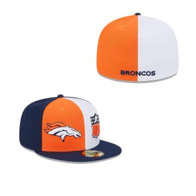 Men's Denver Broncos Orange Navy 2023 Sideline 59FIFTY Fitted Hat