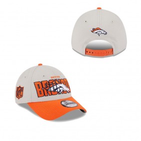 Men's Denver Broncos Stone Orange 2023 NFL Draft 9FORTY Adjustable Hat
