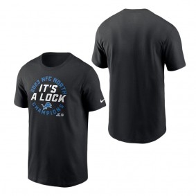 Men's Detroit Lions Black 2023 NFC North Division Champions Locker Room Trophy Collection T-Shirt
