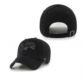 Men's Detroit Lions Black Ballpark Clean Up Adjustable Hat