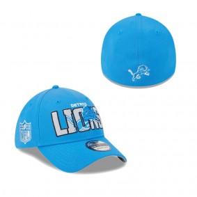 Men's Detroit Lions Blue 2023 NFL Draft 39THIRTY Flex Hat