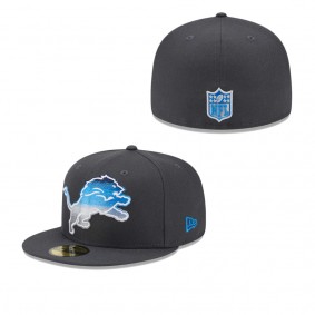 Men's Detroit Lions Graphite Color Dim 59FIFTY Fitted Hat