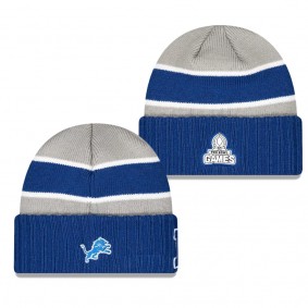 Men's Detroit Lions Gray 2024 NFL Pro Bowl Cuffed Knit Hat