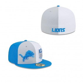 Men's Detroit Lions Gray Blue 2023 Sideline 59FIFTY Fitted Hat